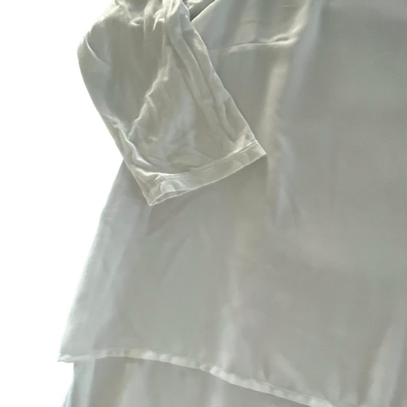 Michael Kors V-Neck White Blouse Size 2X - Picture 3 of 4